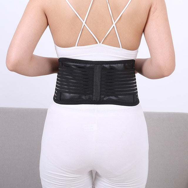 HKM-027795 Self-Heating Physiotherapy Belt with 20 Magnets - Adjustable S to XL Waist Size