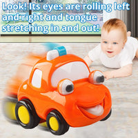 HKM-027923 Cartoon Friction Toy Vehicle for Toddlers - Colorful Push Car for Kids 0-7 Years