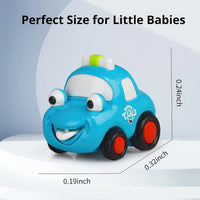 HKM-027923 Cartoon Friction Toy Vehicle for Toddlers - Colorful Push Car for Kids 0-7 Years