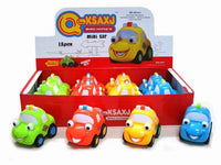 HKM-027923 Cartoon Friction Toy Vehicle for Toddlers - Colorful Push Car for Kids 0-7 Years