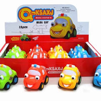 HKM-027923 Cartoon Friction Toy Vehicle for Toddlers - Colorful Push Car for Kids 0-7 Years