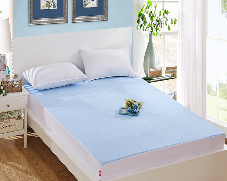 HKM-027923 Waterproof Cotton Terry Cloth Bed Sheet with TPU Membrane in Various Sizes and Colors