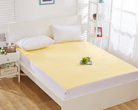 HKM-027923 Waterproof Cotton Terry Cloth Bed Sheet with TPU Membrane in Various Sizes and Colors