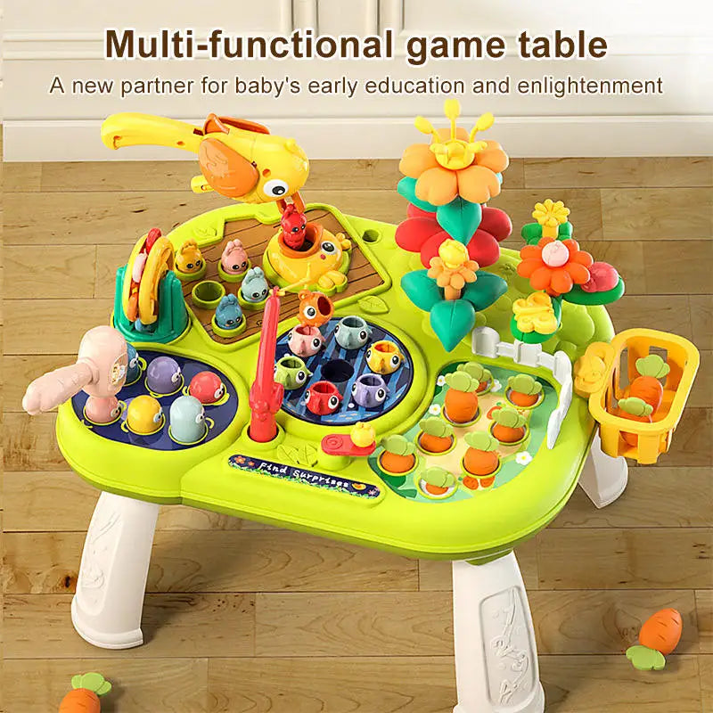 HKM-028115 Farm Animal Play Desk - Multi-Function Game Learning Table for Children