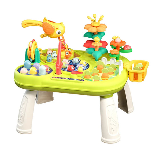 Farm Animal Play Desk - Multi-Function Game Learning Table for Children