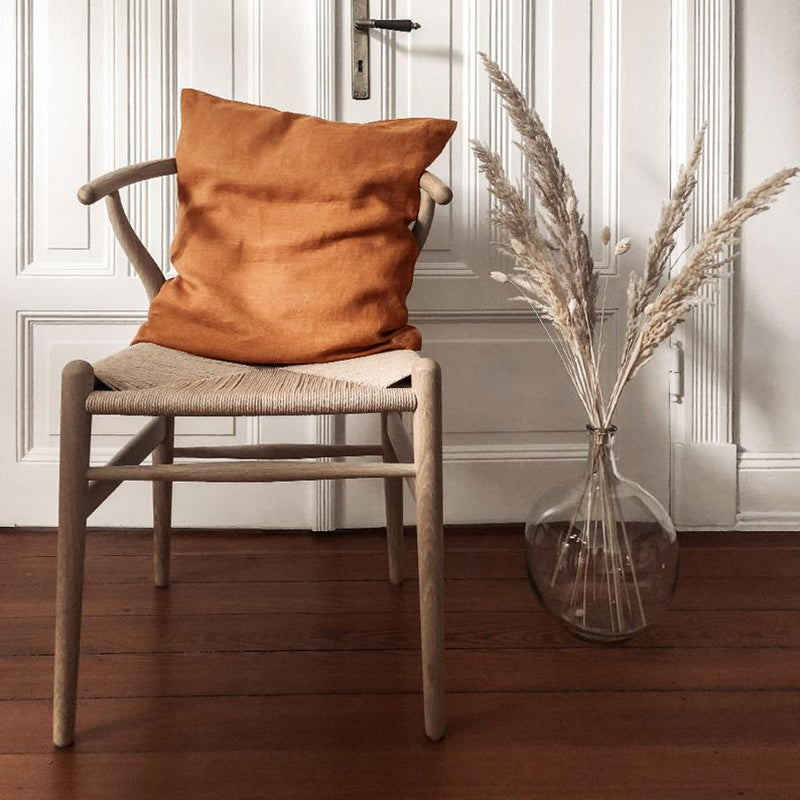 HKM-028179 Linen Pillowcase with Core Cushion for Living Room – 40x40cm to 65x65cm Sizes Available