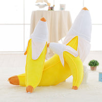 HKM-028243 Banana Plush Pillow - Soft Short Plush Doll with PP Cotton Filling