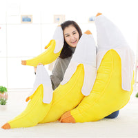 HKM-028243 Banana Plush Pillow - Soft Short Plush Doll with PP Cotton Filling