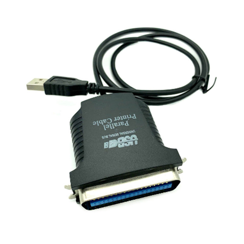 HKM-028307 USB to Parallel Printer Cable, 0.8M, 36-Pin Interface, Plug and Play, Supports USB 1.1, Ideal for 1284 Printers