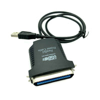 HKM-028307 USB to Parallel Printer Cable, 0.8M, 36-Pin Interface, Plug and Play, Supports USB 1.1, Ideal for 1284 Printers