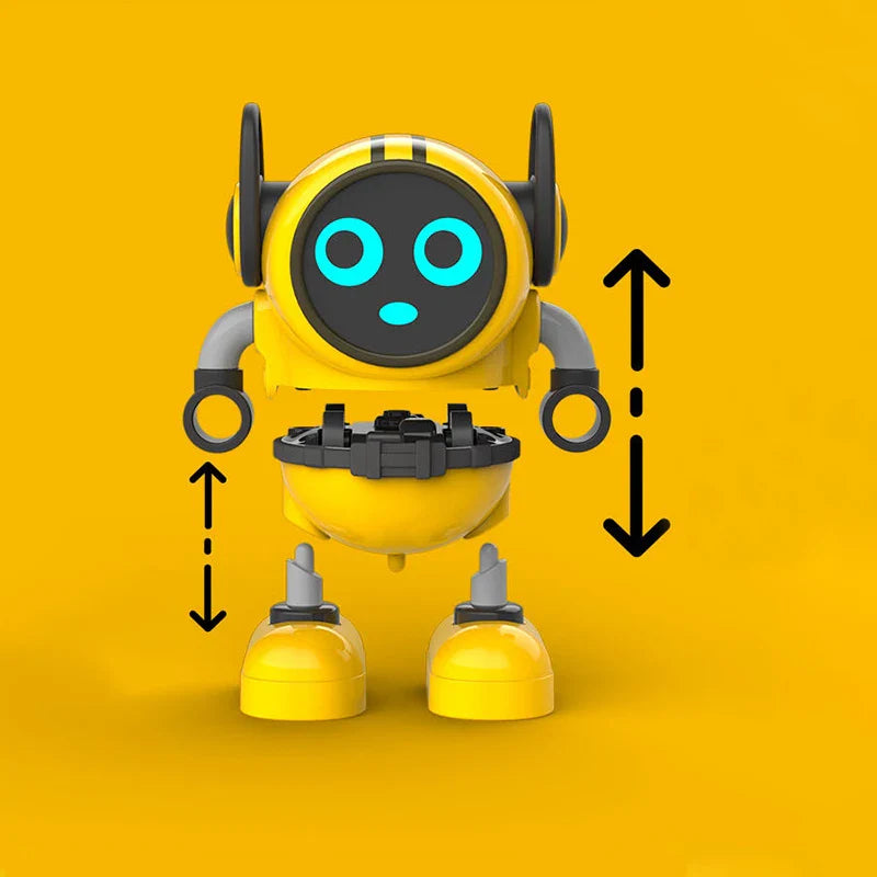 HKM-028371 3-in-1 Robot Spinning Top Toy with Pull Back Car Function for Kids Ages 3 and Up