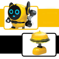 HKM-028371 3-in-1 Robot Spinning Top Toy with Pull Back Car Function for Kids Ages 3 and Up
