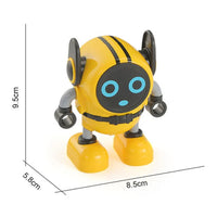 HKM-028371 3-in-1 Robot Spinning Top Toy with Pull Back Car Function for Kids Ages 3 and Up