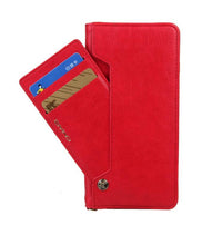 HKM-028371 Leather Magnetic Card Holder with Flip Book Stand for Select iPhone Models