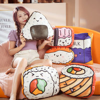 HKM-028435 Hand-Painted Plush Sushi Toy – Soft PP Cotton, Fashion Casual Design