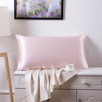 HKM-028499 100% Mulberry Silk Pillowcase - Double-Sided, 19 Mommes, 76x51cm and 51x66cm, Simple Style