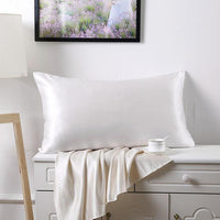 HKM-028499 100% Mulberry Silk Pillowcase - Double-Sided, 19 Mommes, 76x51cm and 51x66cm, Simple Style