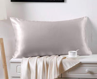 HKM-028499 100% Mulberry Silk Pillowcase - Double-Sided, 19 Mommes, 76x51cm and 51x66cm, Simple Style