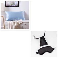 HKM-028499 100% Mulberry Silk Pillowcase - Double-Sided, 19 Mommes, 76x51cm and 51x66cm, Simple Style