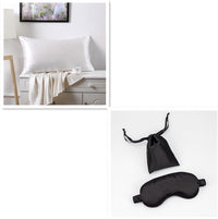 HKM-028499 100% Mulberry Silk Pillowcase - Double-Sided, 19 Mommes, 76x51cm and 51x66cm, Simple Style
