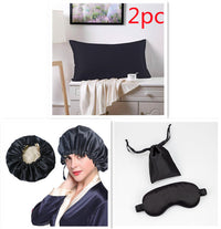 HKM-028499 100% Mulberry Silk Pillowcase - Double-Sided, 19 Mommes, 76x51cm and 51x66cm, Simple Style