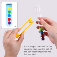 HKM-028691 Wooden Clip Beads Sensory Game for Ages 2-4 - Montessori Educational Toy