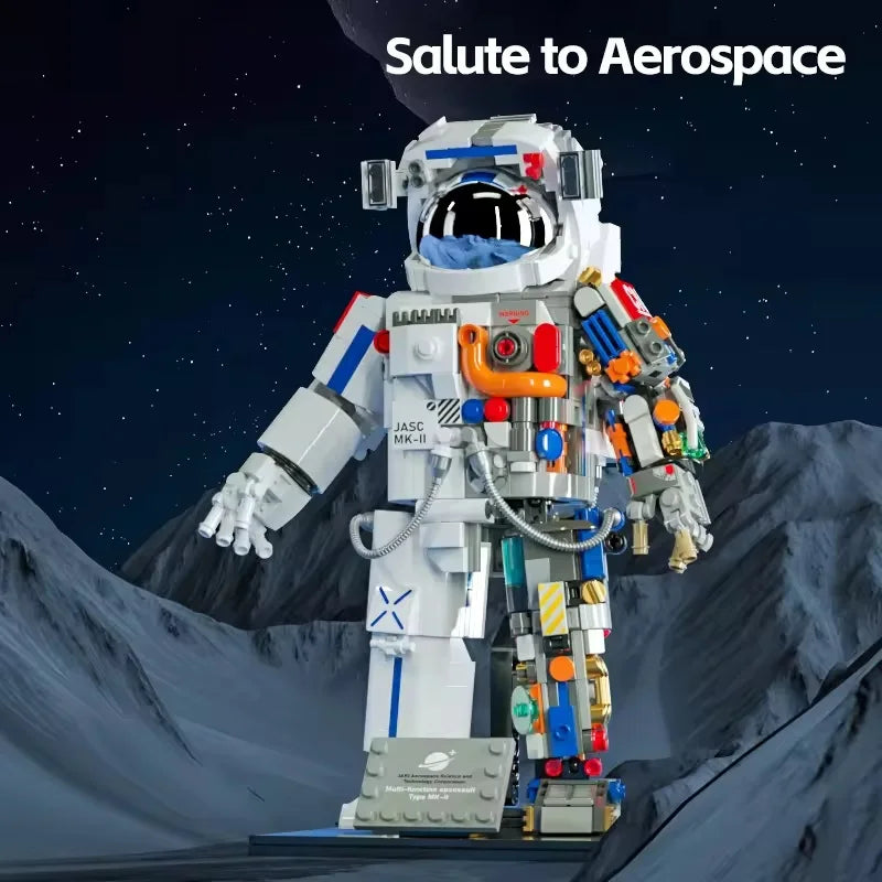 Aerospace Building Block Set for Kids - Creative Space-Themed Model Toy with 50 Pieces