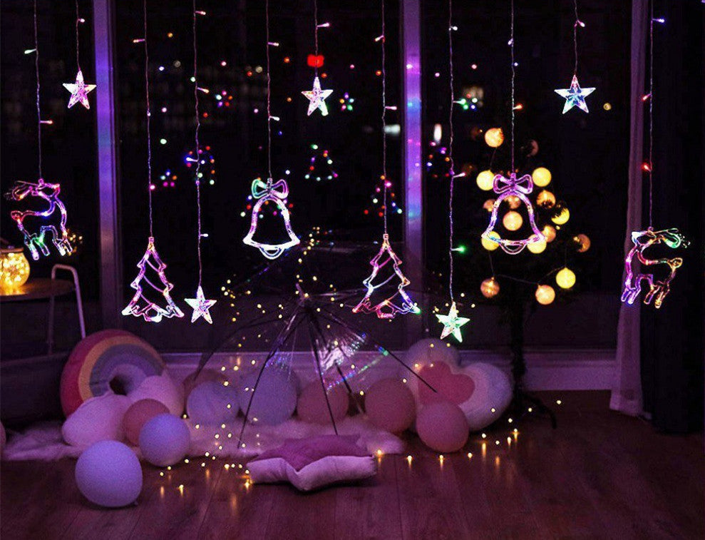 HKM-028883 Christmas Pendant String Light with Remote Control - 3.5m Waterproof Decoration for Home and Event Lighting