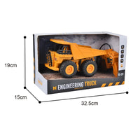 HKM-029075 1/24 Scale Electric RC Construction Engineering Truck Toy for Kids Ages 2 and Up