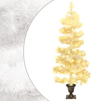 HKM-029075 Spiral Christmas Tree with Warm White LED Lights and Stand - 150 cm Height