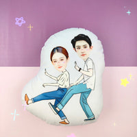 HKM-029395 Custom Plush Pillow with Dual-Sided Patterns - Ideal for Personalized Gifts