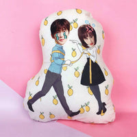 HKM-029395 Custom Plush Pillow with Dual-Sided Patterns - Ideal for Personalized Gifts