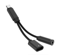 HKM-029459 Headphone Adapter for Reno4 Pro - Straight Plug Mobile Connector with Data Cable