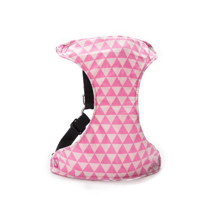HKM-029459 Small Cotton Triangle Dog Training Chest Harness with Adjustable Strap in Multiple Colors