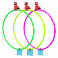 HKM-029523 Adjustable Swimming Pool Dive Training Rings - Underwater Swim Thru Hoop Toy 80cm
