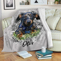 HKM-029587 Soft Polyester Cartoon Animal Flannel Blanket for All Seasons