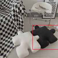 HKM-029651 Creative Puzzle-Shaped Cushion – 3D Soft Plush Pillow for Living Room, Office, and Home Decoration