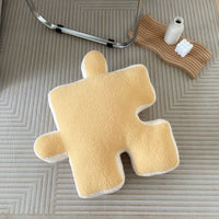HKM-029651 Creative Puzzle-Shaped Cushion – 3D Soft Plush Pillow for Living Room, Office, and Home Decoration