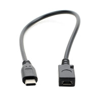 HKM-029651 USB Data Transfer Cable: Micro Female to Type-C Male, 0.25M
