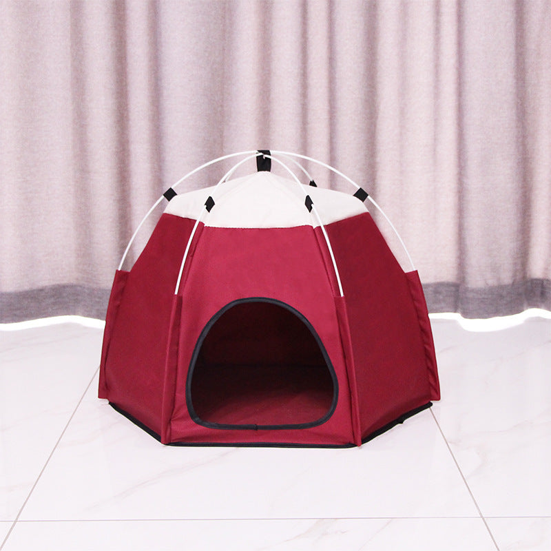 HKM-029779 Cozy Cloth Cat Litter Kennel Tent in Multiple Colors