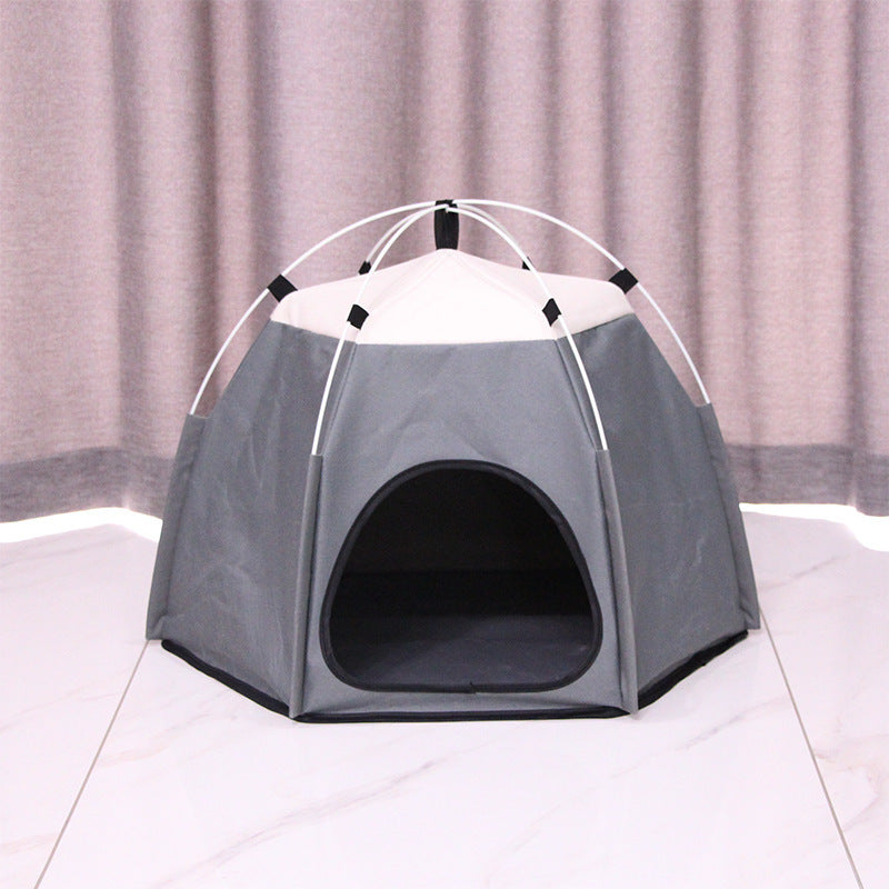 HKM-029779 Cozy Cloth Cat Litter Kennel Tent in Multiple Colors