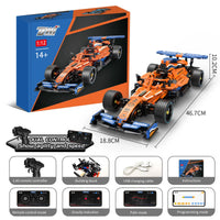 HKM-029843 1/12 Scale RC Building Blocks Sports Car - DIY Assembly, Programmable Educational Toy for Kids 8+