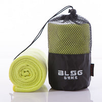 HKM-029843 Light Green Sports Towel - Absorbent, Embroidered, 30cm x 100cm Outdoor Fitness Essential
