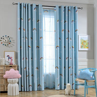 HKM-029971 Colorful Rainbow Blackout Curtains for Kids' Bedrooms – Variety of Styles and Sizes