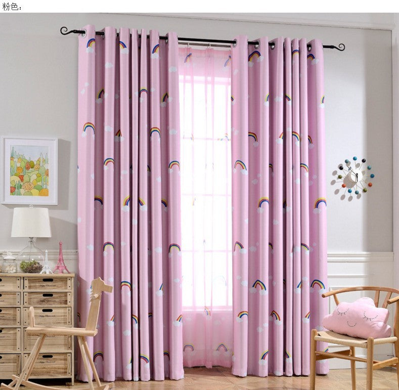 HKM-029971 Colorful Rainbow Blackout Curtains for Kids' Bedrooms – Variety of Styles and Sizes