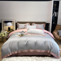 HKM-030099 Cotton Embroidery Bedding Set - 4-Piece Collection for Full, Queen, and King Beds