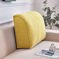 HKM-030163 Large Luxury Velvet Curl Backrest Pillow for Bay Windows and Bedside Use - Multiple Color Options Available