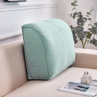 HKM-030163 Large Luxury Velvet Curl Backrest Pillow for Bay Windows and Bedside Use - Multiple Color Options Available