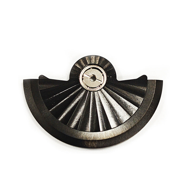 HKM-030611 NH7 Series Metal Watch Rotor - Vertical Pattern Options in Gold, Silver, Black, Rose Gold, and Royal Blue