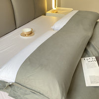 HKM-030739 Portable Microfiber Disposable Sleeping Bag for Adults - Envelope Style with Soft Polyester Cotton Lining